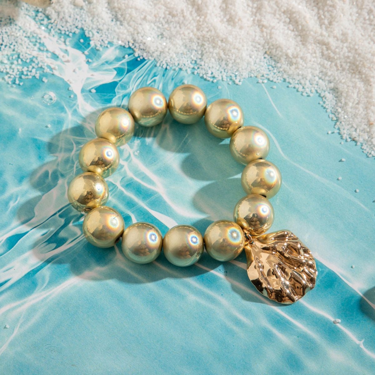 Wholesale Dopamine Colorful Gradient Beaded Bracelet